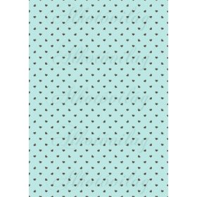 Barna apró szívek menta alapon