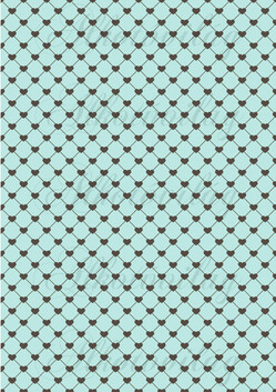 Barna négyzethálós szívek menta alapon