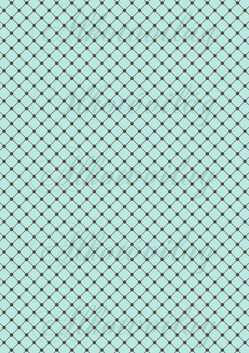 Barna pöttyök négyzethálón menta alapon