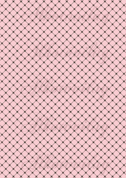 Barna pöttyök négyzethálón rózsaszín alapon