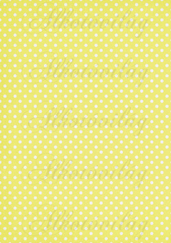 Fehér pöttyök citromsárga alapon