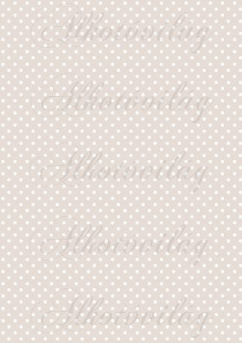 white dots on a pastel brown background