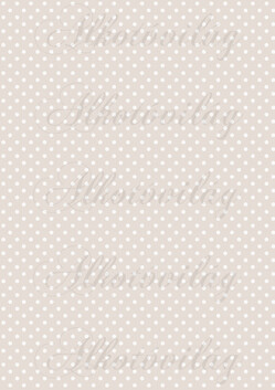 Fehér pöttyök pasztellbarna alapon