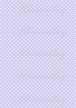 Fehér pöttyök pasztelllila alapon