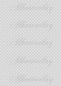 Fehér pöttyök pasztellszürke alapon