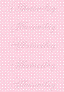 Fehér pöttyök rózsaszín alapon