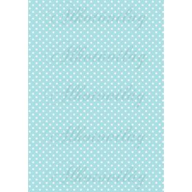 Fehér pöttyök türkiz alapon