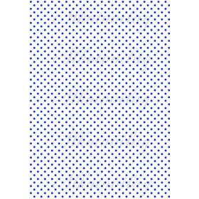 Királykék pöttyök fehér alapon