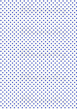 Királykék pöttyök fehér alapon