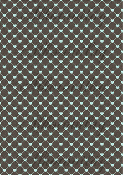 Menta négyzethálós szívek barna alapon