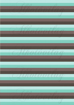 Menta és barna csíkos