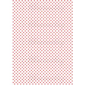Piros pöttyök fehér alapon