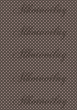 Rózsaszín pöttyök barna alapon