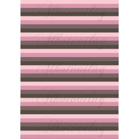 Rózsaszín és barna csíkos