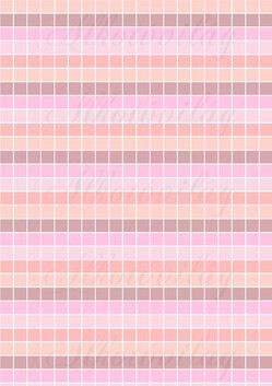 Pasztell színű kockás - barackos, rózsaszínes