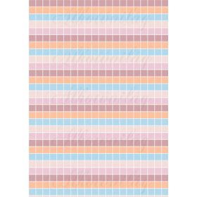 Pasztell színű kockás - barnás, narancsos