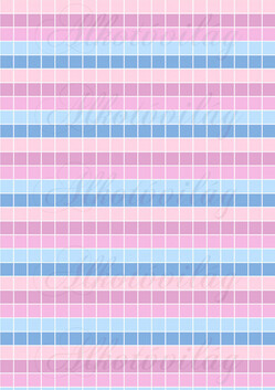 Pasztell színű kockás - kék, barack, rózsaszín