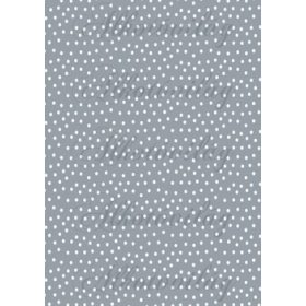   Napsárga - szürke kollekció - szabálytalan fehér pöttyök szürke alapon