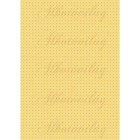   Napsárga-szürke kollekció - fehér karikák napsárga alapon