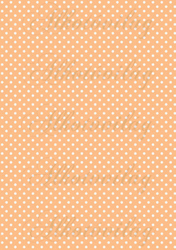 Fehér pöttyök narancs alapon