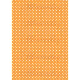 Fehér pöttyök élénk narancs alapon