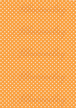 Fehér pöttyök élénk narancs alapon