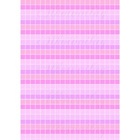 Pasztell színű kockás - pink és lila