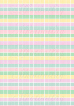 Pasztell színű kockás - zöld, citrom, rózsaszín