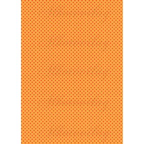 Piros színű aprócska pöttyök narancs alapon
