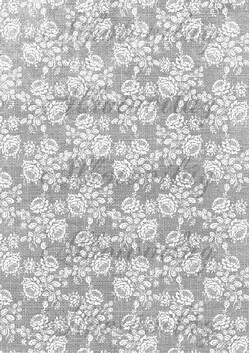 Csipke minta szürke háttéren rózsákkal