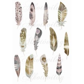 Tollak kézzel festve