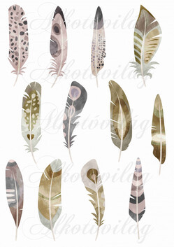 Tollak kézzel festve