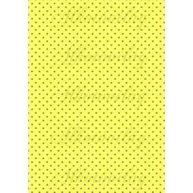 Barna apró szívek élénk citromsárga alapon