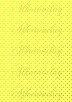 Narancssárga apró szívek élénk citromsárga alapon