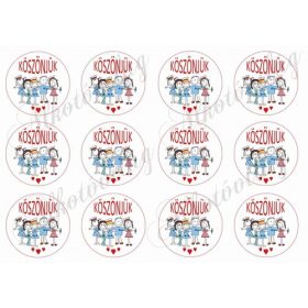 Körök orvosokkal, nővérekkel, KÖSZÖNJÜK FELIRATTAL