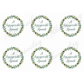 Buxuslevél koszorúk - A LEGSZUPEREBB APUNAK felirattal