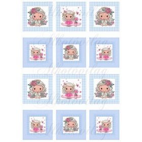 Cuki angyalkák kék keretekben KICSIBEN