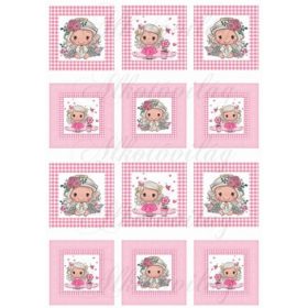 Cuki angyalkák rózsaszín keretekben KICSIBEN