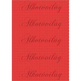 Fehér apró pöttyök piros alapon