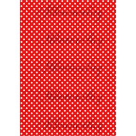 Fehér pöttyök piros alapon