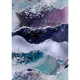 Agate kristály és csillám