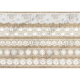 Csipkék juta alapon