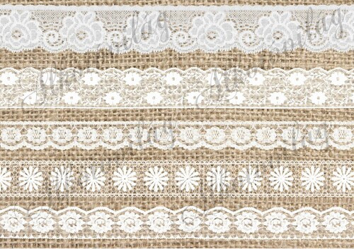 Csipkék juta alapon