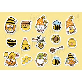 Méhecskés manók matricán