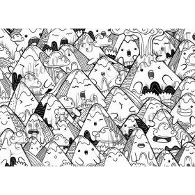 Hegyek feketén-fehéren