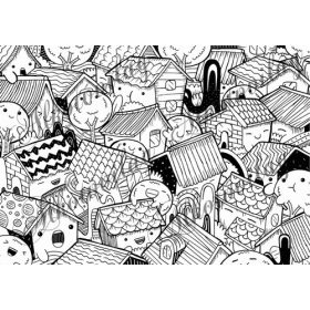 Házikók feketén-fehéren