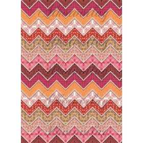 Chevron csíkos patchwork minta vidám színekkel