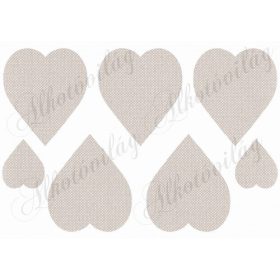 Szövet textúrájú szívek