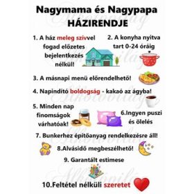 Nagymama és Nagypapa Házirendje