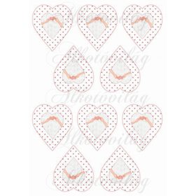 Apró mintás szívek szívet tartó kezekkel - KICSIBEN